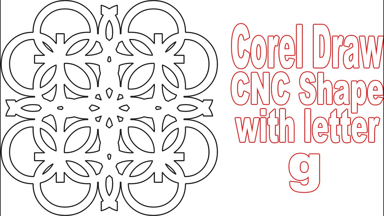Corel Draw Daily Shape Design a CNC pattern with the letter g | Lunar Computer College