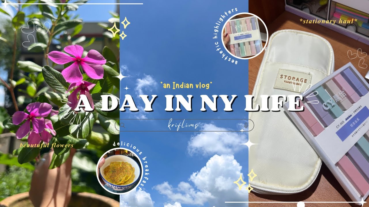Daily vlog 💌🫧 | indian vlog | homebody vlog, stationary haul, home cafe, study vlog 🍃