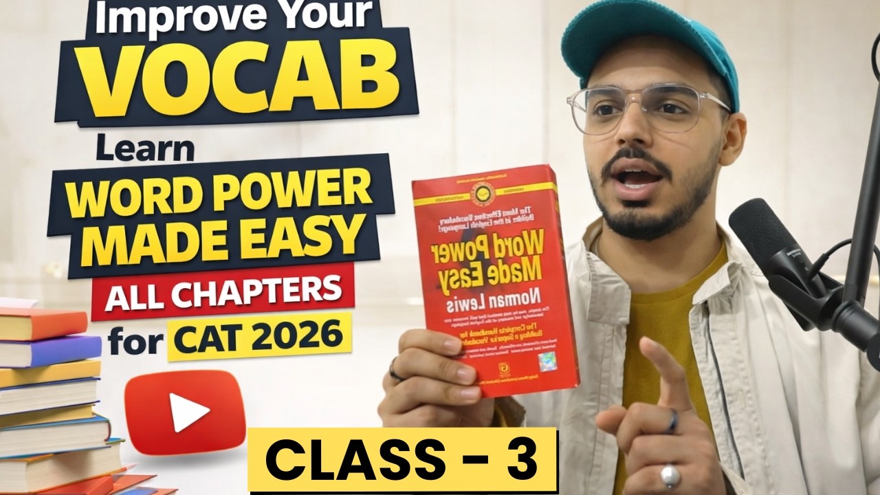 Word Power Made Easy by Norman Lewis | Chapter 3 | Vocabulary for CAT 2026 & MBA Exams