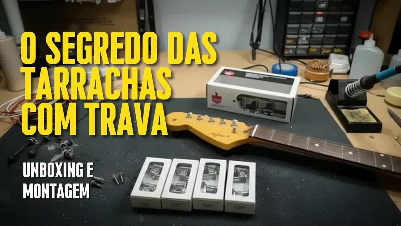 UPGRADE BARATO que TRANSFORMA sua guitarra! | Tarrachas com Trava na Memphis MG32