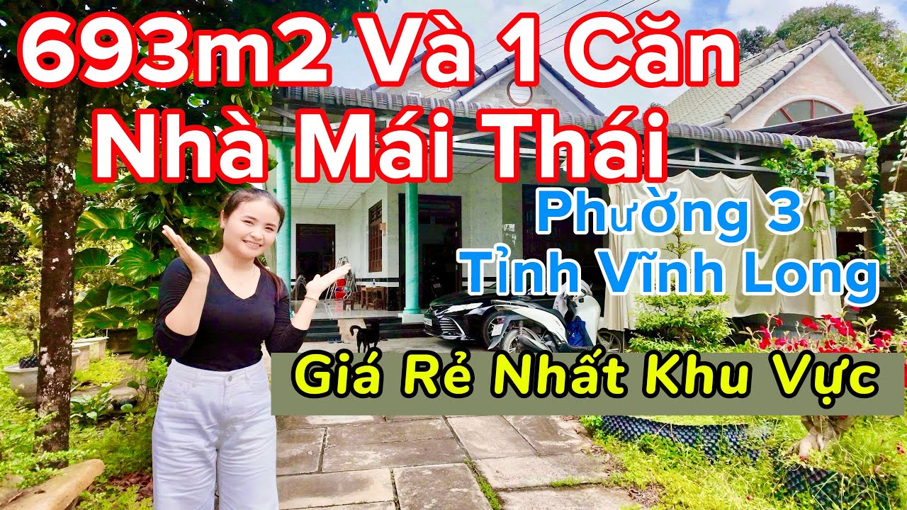 Siêu Phẩm Khó Tìm 693m2 Và Một Căn Nhà Mái Thái Tặng Toàn Bộ Cây Cảnh Tại Phường 3 Tỉnh Vĩnh Long