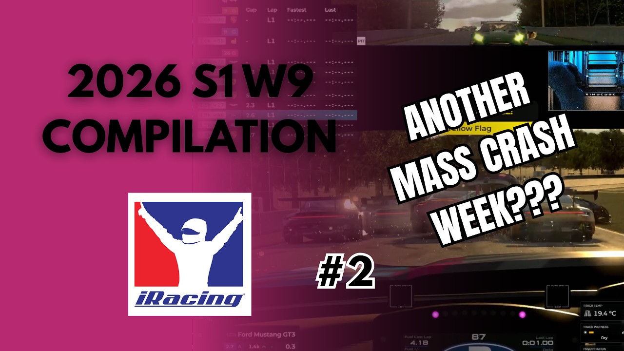iRacing Season 1 Week 9 2026 #2 – Crash Compilation | Wrecks, Saves & Incidents