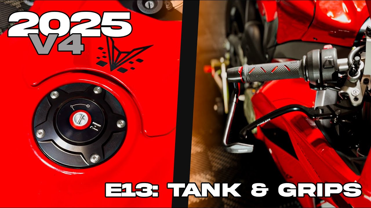 2025 Ducati Panigale V4 Build Series, E13: Install Rizoma Bar End Protection, Gas Cap and Grips