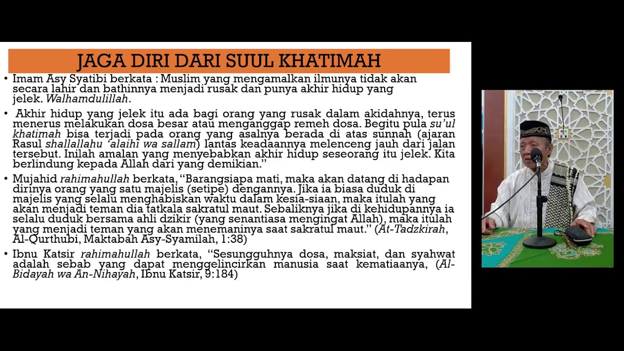 Live | Meraih Husnul Khotimah dengan Ramadan | Ustadz Tarmudzi | Ceramah Subuh