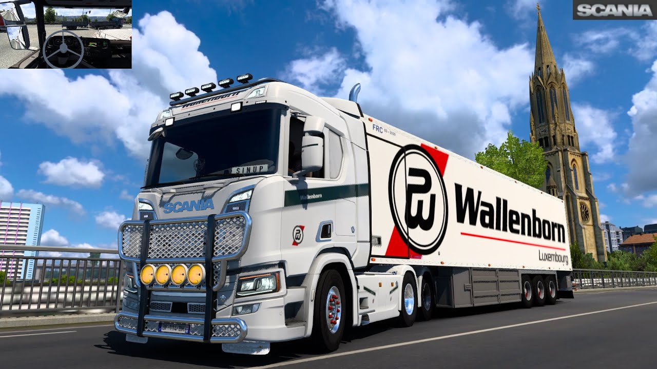 SCANIA R730 OPEN PIPE | TRANSPORT CANNED TUNA | LUXEMBOURG - DIJON | EURO TRUCK SIMULATOR 2 PART 200