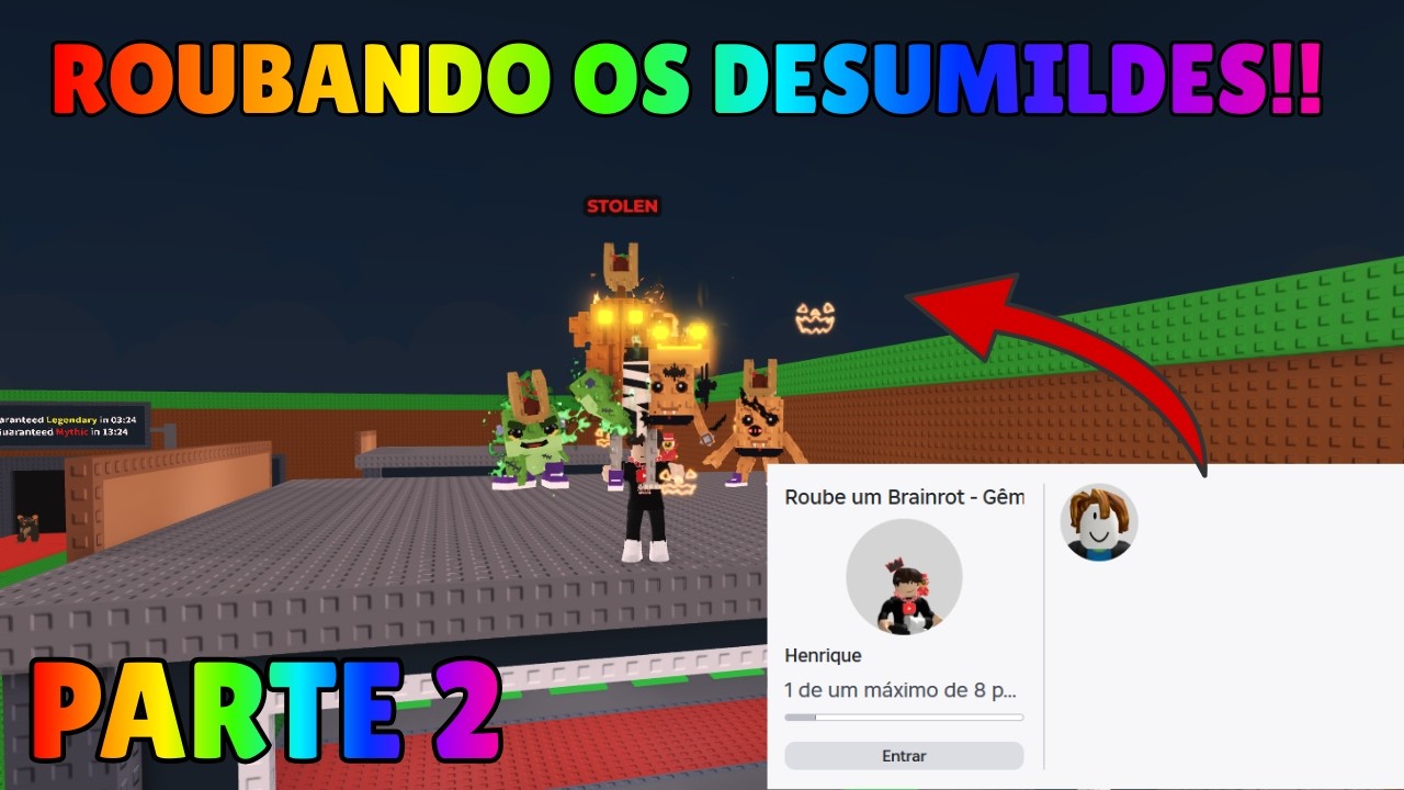 ROUBANDO PESSOAS DESUMILDES NO ROUBE UM BRAINROT PT.2!😱🔥