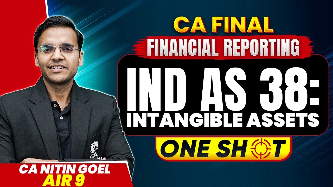 CA Final FR: Ind AS 38 | Intangible Assets | FR Revision | One Shot | CA Nitin Geol