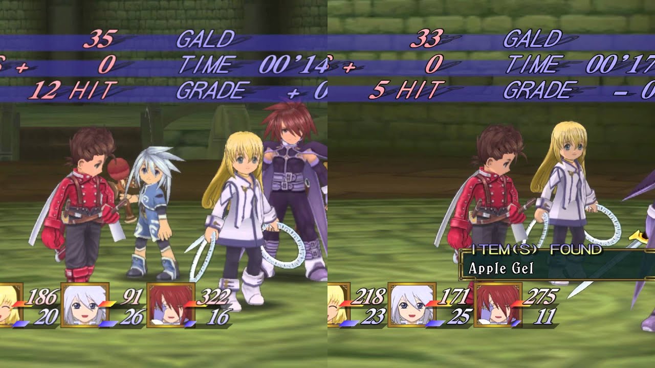 Tales Of Symphonia (PC) GeDoSaTo Enhanced Comparison