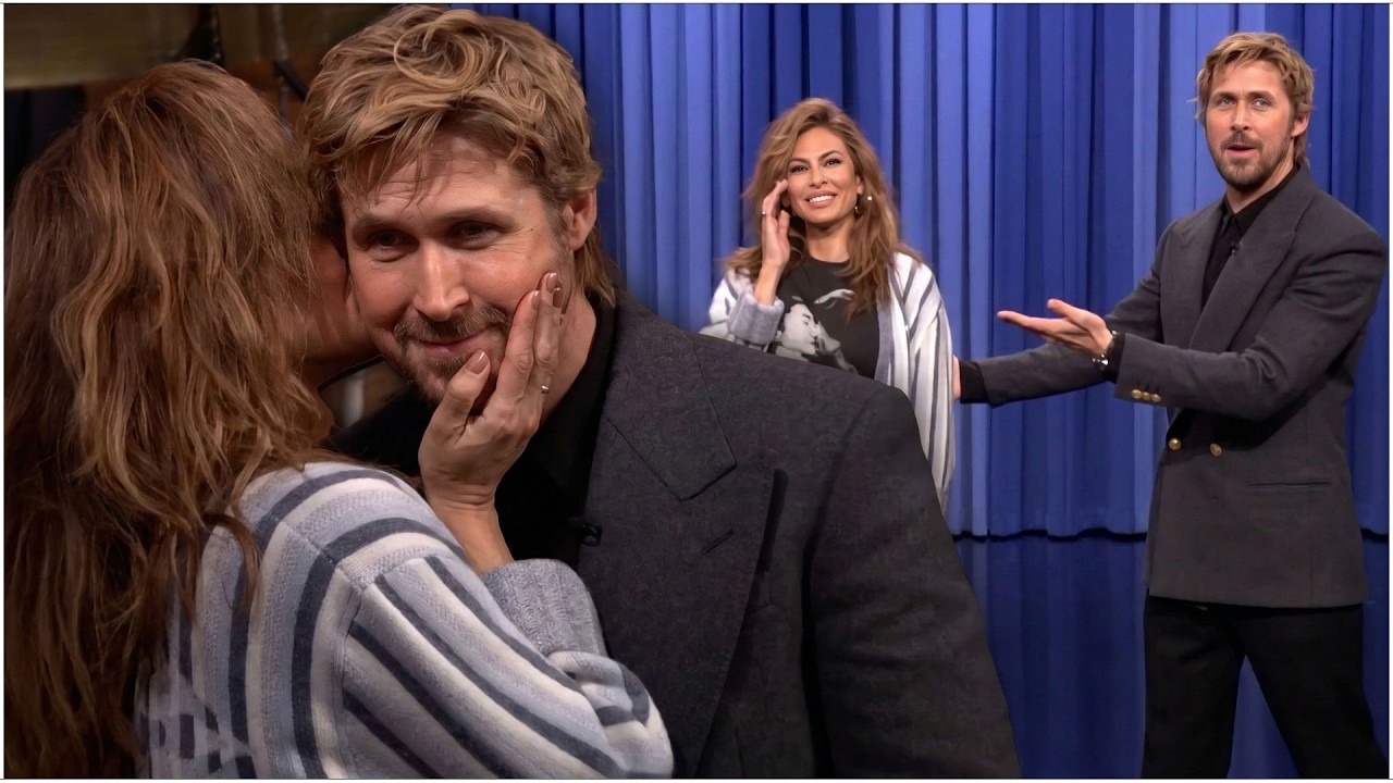 Ryan Gosling Celebrates Eva Mendes’ Birthday in Front of a Live Audience