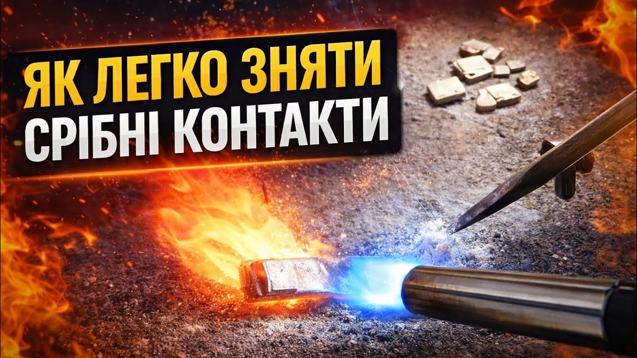 Як легко зняти срібні контакти?