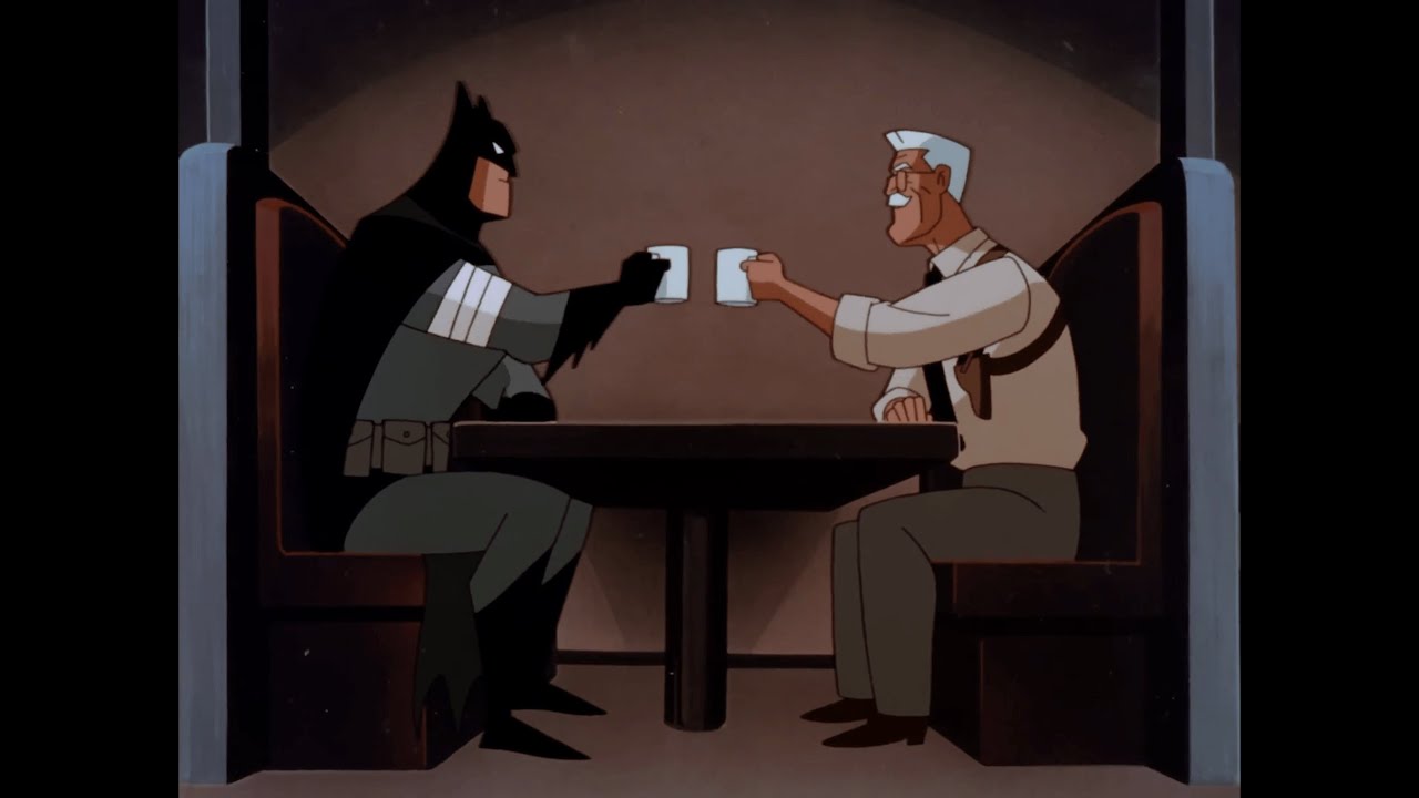 Batman & Commissioner Gordon's New Years Coffee in The New Batman Adventures