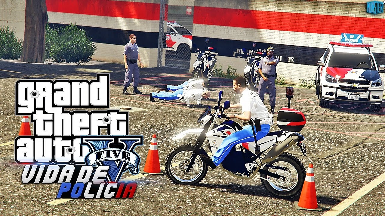 GTA V - Vida de Policia - Segundo Dia do Treinamento de Formação de PM no 3° Pelotão | Ep.03