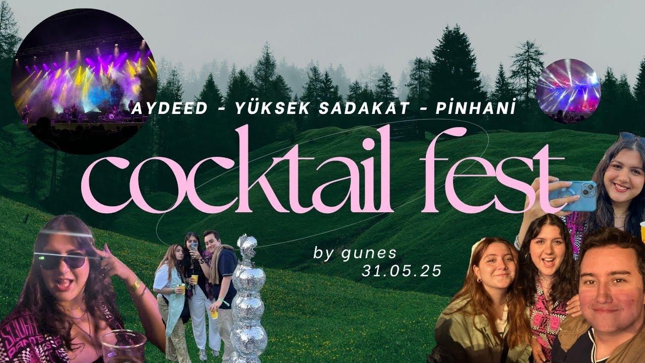 COCKTAIL FESTIVAL İLK GÜN VLOG // AYDEED - YÜKSEK SADAKAT - PİNHANİ //