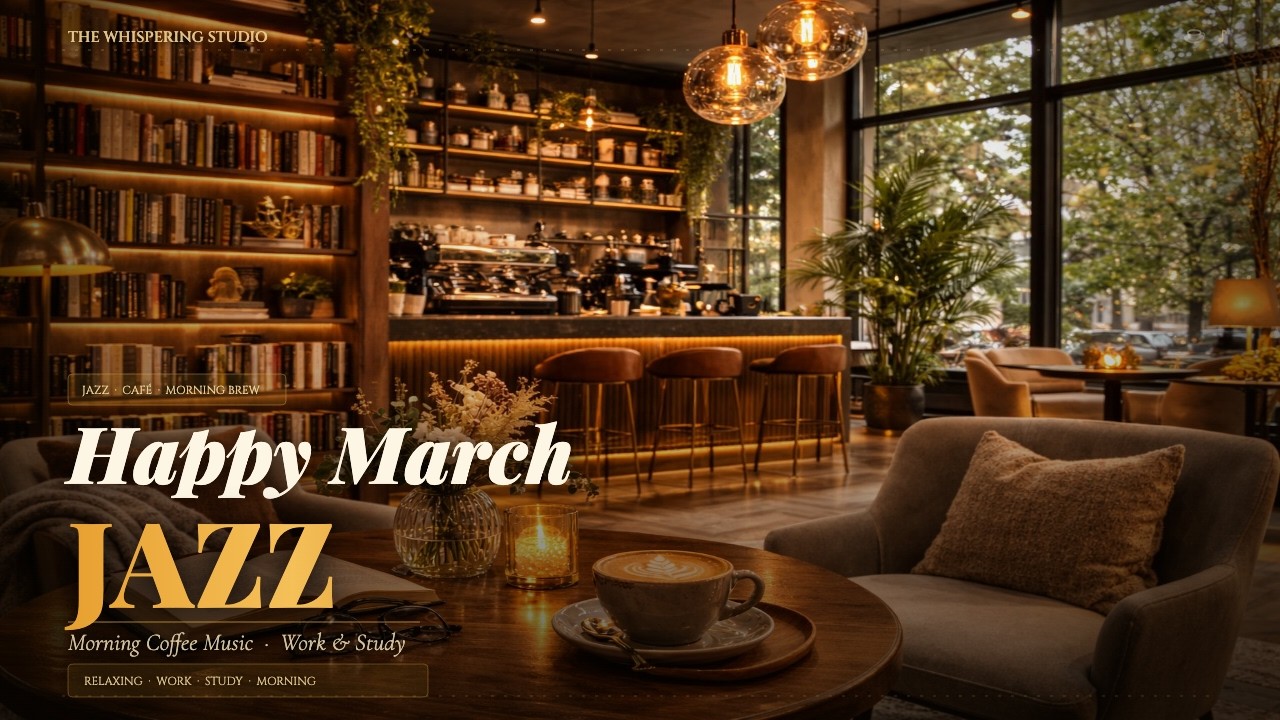 Happy March Jazz ☕ Morning Coffee Music with Relaxing Jazz for Work and Study