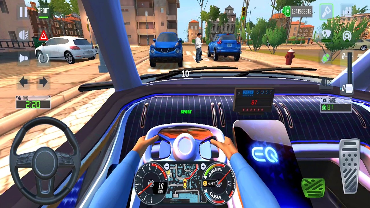 Electric Taxi Driving Simulator – City Passenger Pick & Drop Missions | Android Gameplay