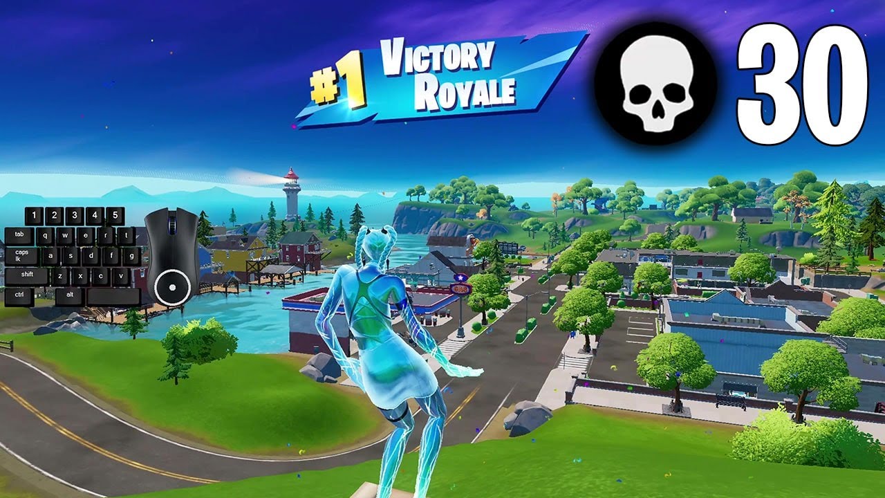 30 Elimination Solo vs Squads Win Full Gameplay Season 3 (Fortnite PC Keyboard)
