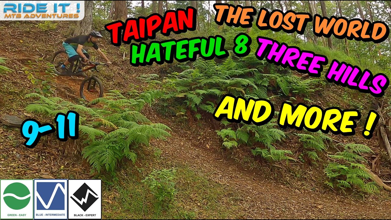 Nerang MTB Park Gold Coast - TRAIL GUIDE - Taipan, Three Hills, The Lost World AND MORE !
