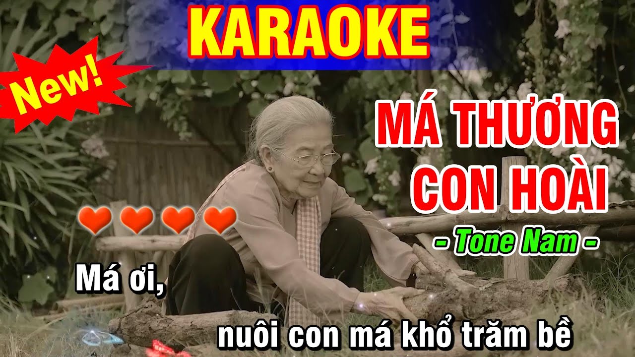 Karaoke Má Thương Con Hoài Tone Nam | Beat Phối Chuẩn Dễ Hát | Karaoke Ân Thiên Vỹ