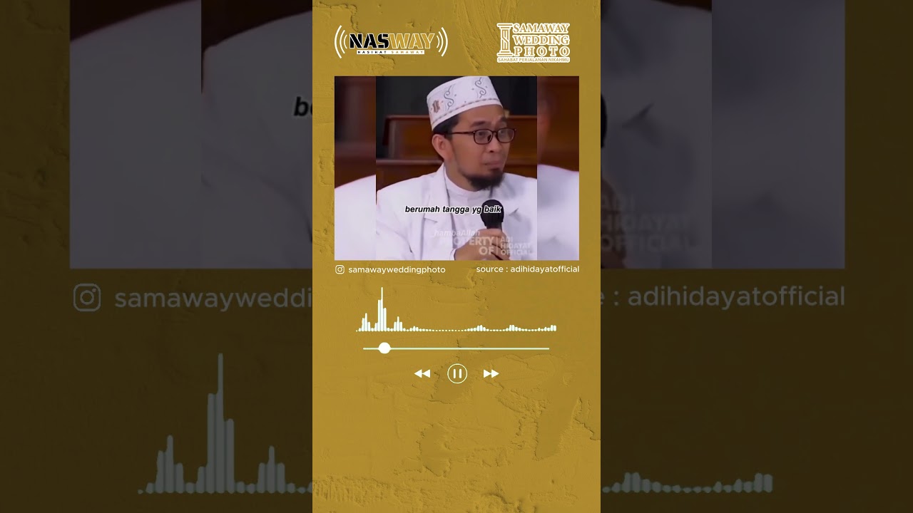Nasehat Pernikahan Ustadz Adi Hidayat