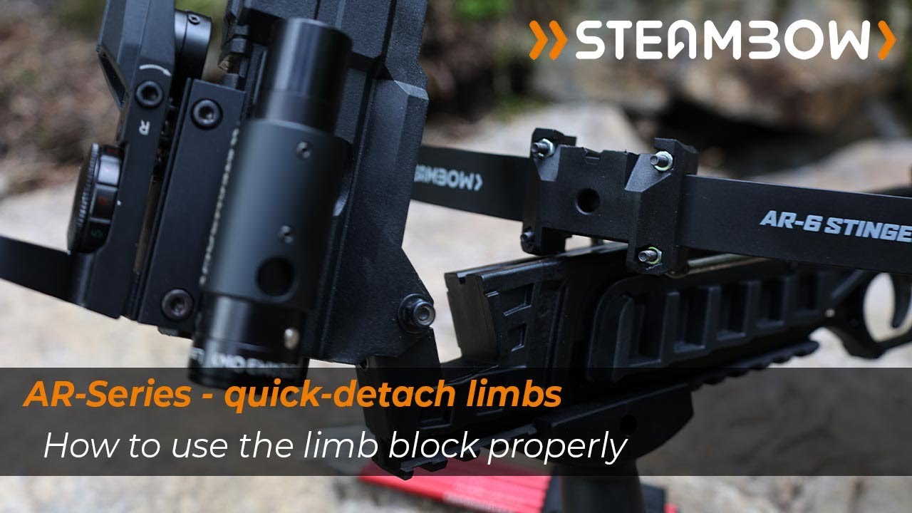 How to properly set-up your quick-detach limb blocks on your AR-6 Stinger II