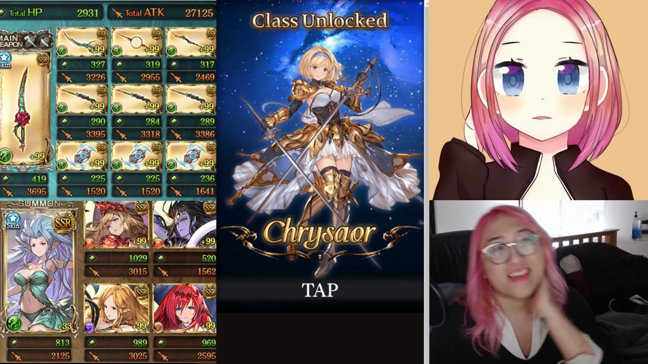 Granblue Fantasy - New Row 3 and 4 Classes! Gladiator and Chrysaor