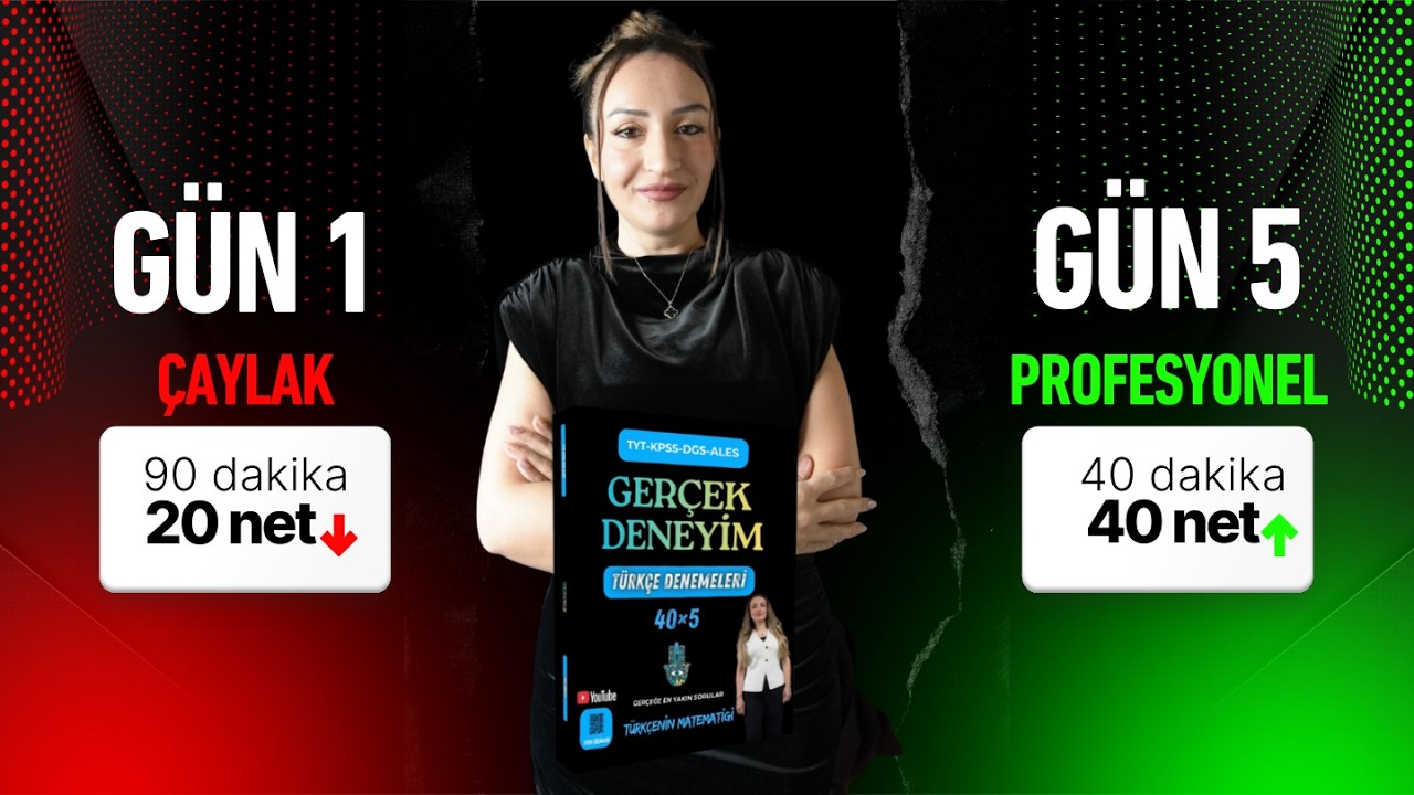 GERÇEK DENEYİM TÜRKÇE DENEMELERİ | 1.DENEME - GÜN 1