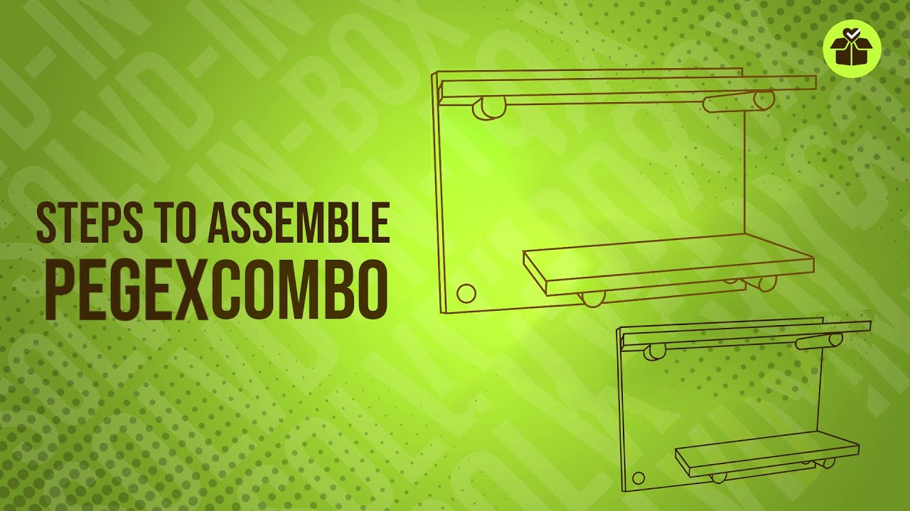 Assembling Pegex Combo 2 | Wall Organizer Rack Pegboard Shelf Assembly for Tool Storage Kit