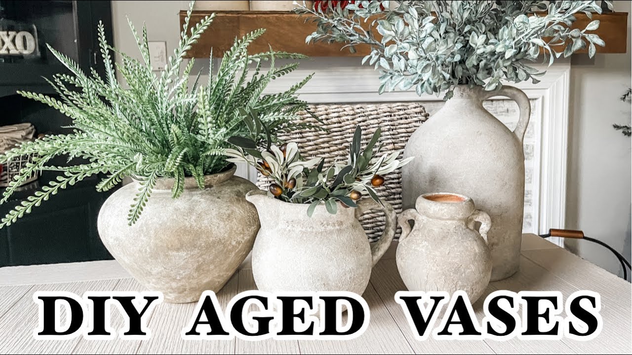 Состаренные вазы своими руками | Комиссионные перекупы | Pottery Barn & Anthropologie Dupes