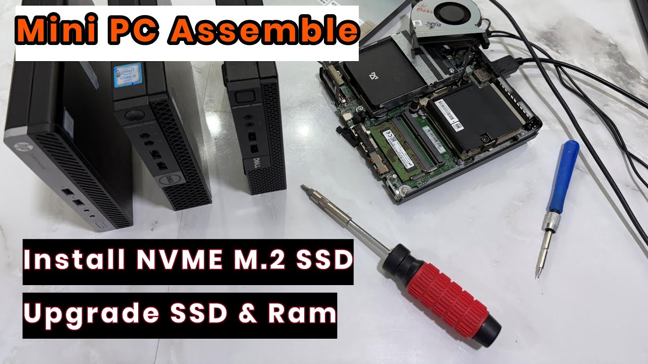 How to Upgrade Refurbished Mini PC: HP EliteDesk and install NVME M 2 SSD | Mini PC All Parts Review