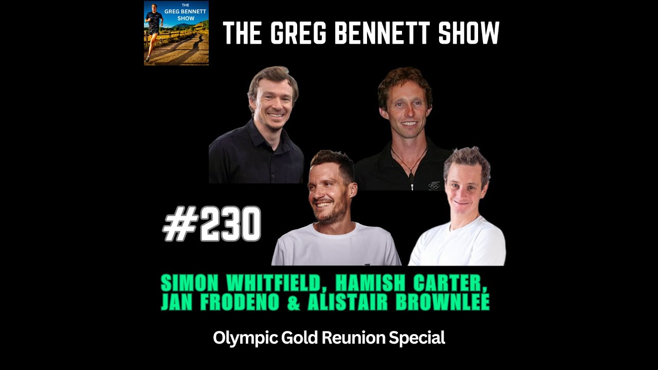 Olympic Triathlon Champions - Simon Whitfield, Hamish Carter, Jan Frodeno, and Alistair Brownlee