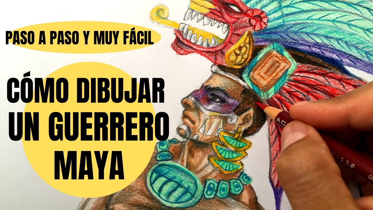 Cómo Dibujar Un Guerrero Maya Paso a Paso