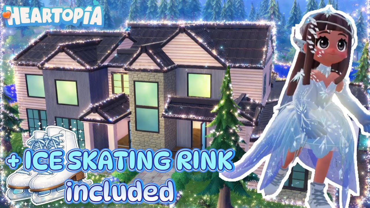 I Built a House with an ICE SKATING RINK in Heartopia