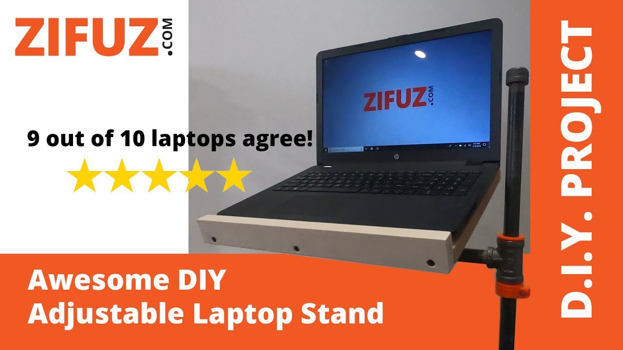 DIY How to Make an Adjustable Laptop Stand for Less Than $20