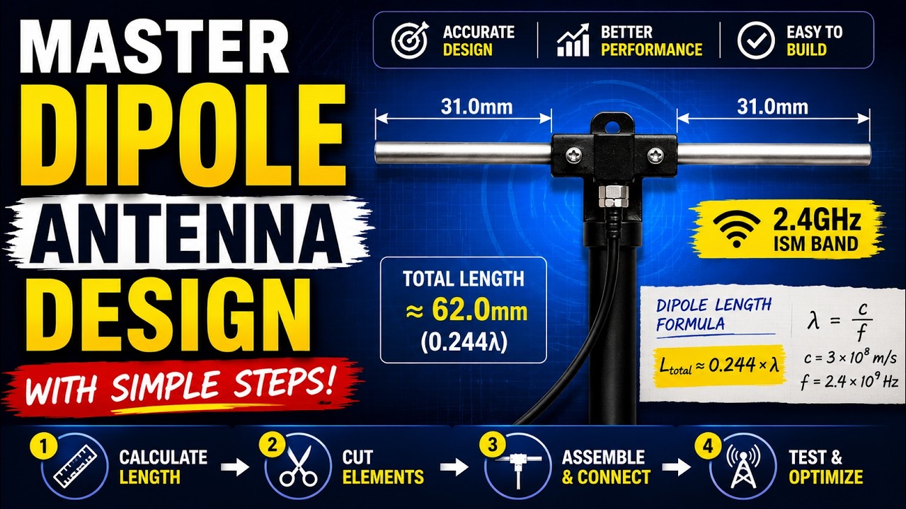 Master Dipole Antenna Design With Simple Steps!