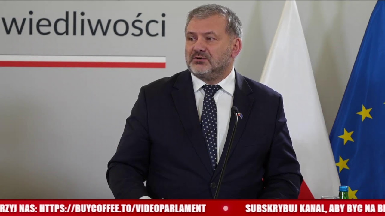 Waldemar Żurek - konferencja prasowa Ministra Sprawiedliwości