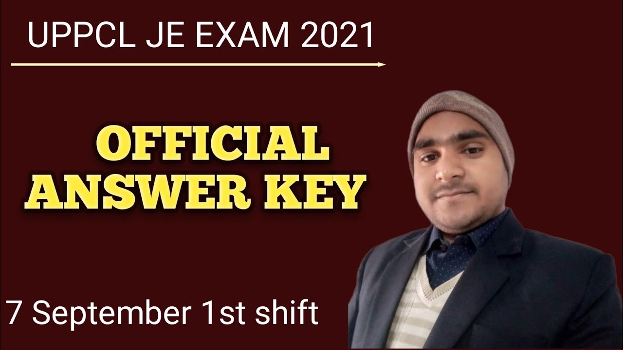 uppcl je Electrical Paper 2021 Answer key || 7 sep 1st shift 2021