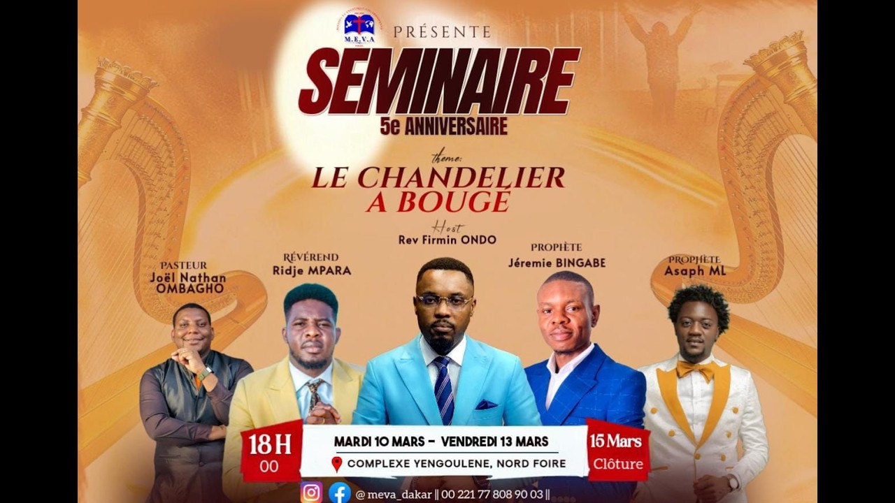 LE CHANDELIER A BOUGÉ : JOUR1 AVEC LE PROPHETE JEREMIE BINGABE