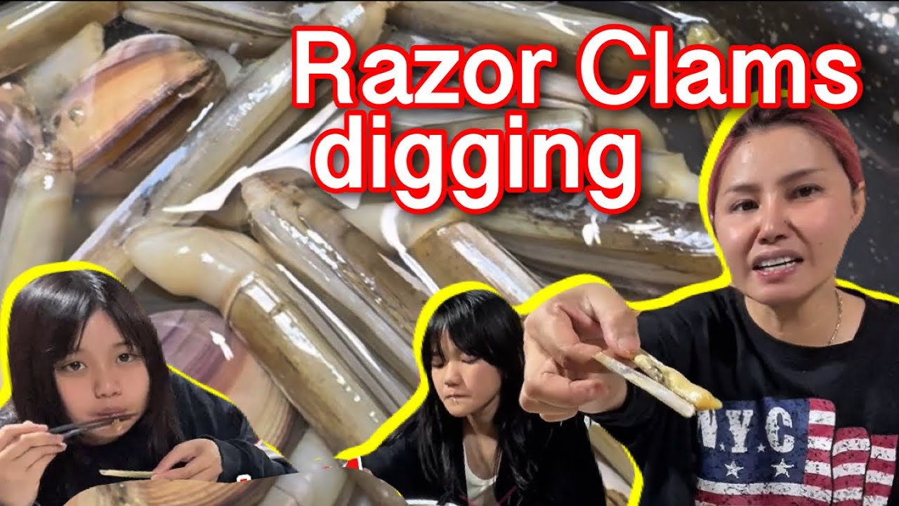 Digging Razor Clams with Asuka