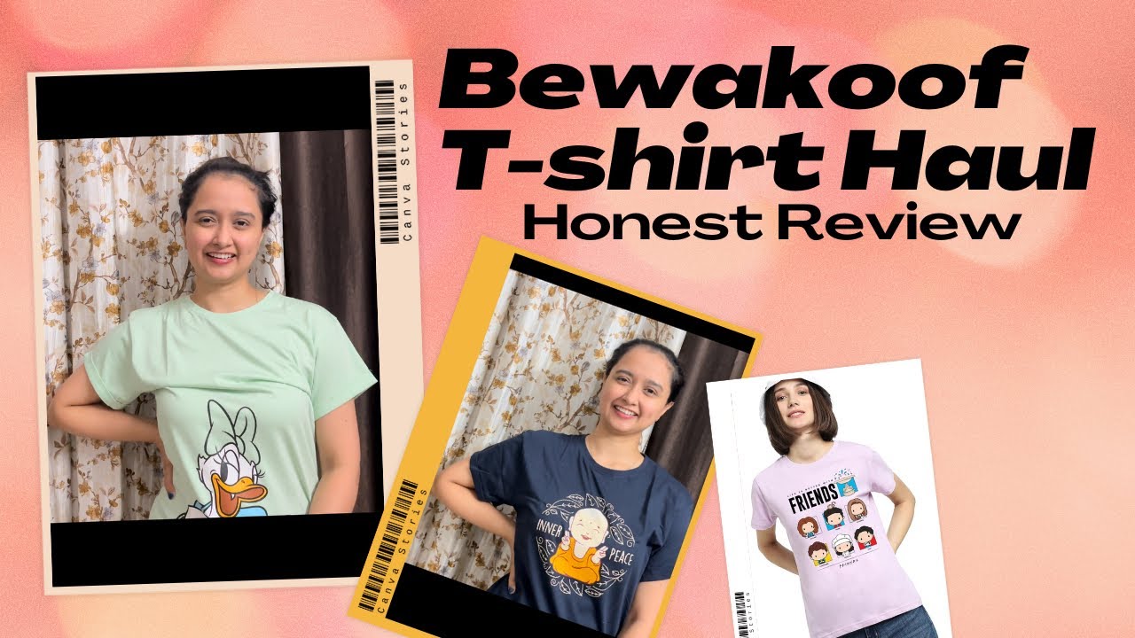 Bewakoof T Shirt Haul From AMAZON *HONEST REVIEW* | Under 500/- | 100% COTTON | TRY ON HAUL