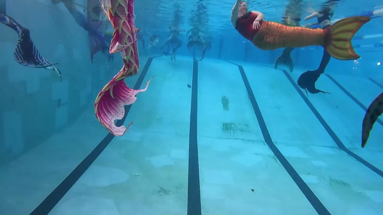 no editing no music just 4 minutes of underwater mermaid meetup ambience