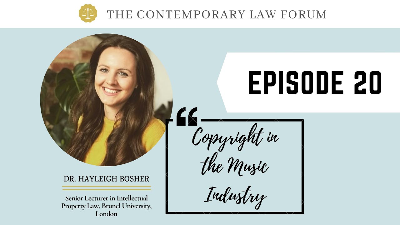 TCLF ONE-ON-ONE| Ep. 20 ft. Dr Hayleigh Bosher : Copyright in the Music Industry