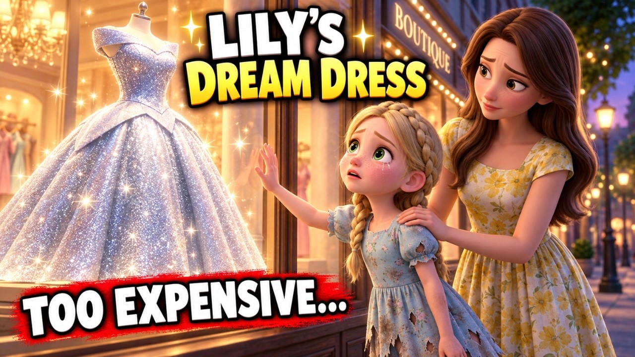 Lily Wanted the Perfect First Day Dress&hellip; But Mom Said NO! Slow English Story A2 Level