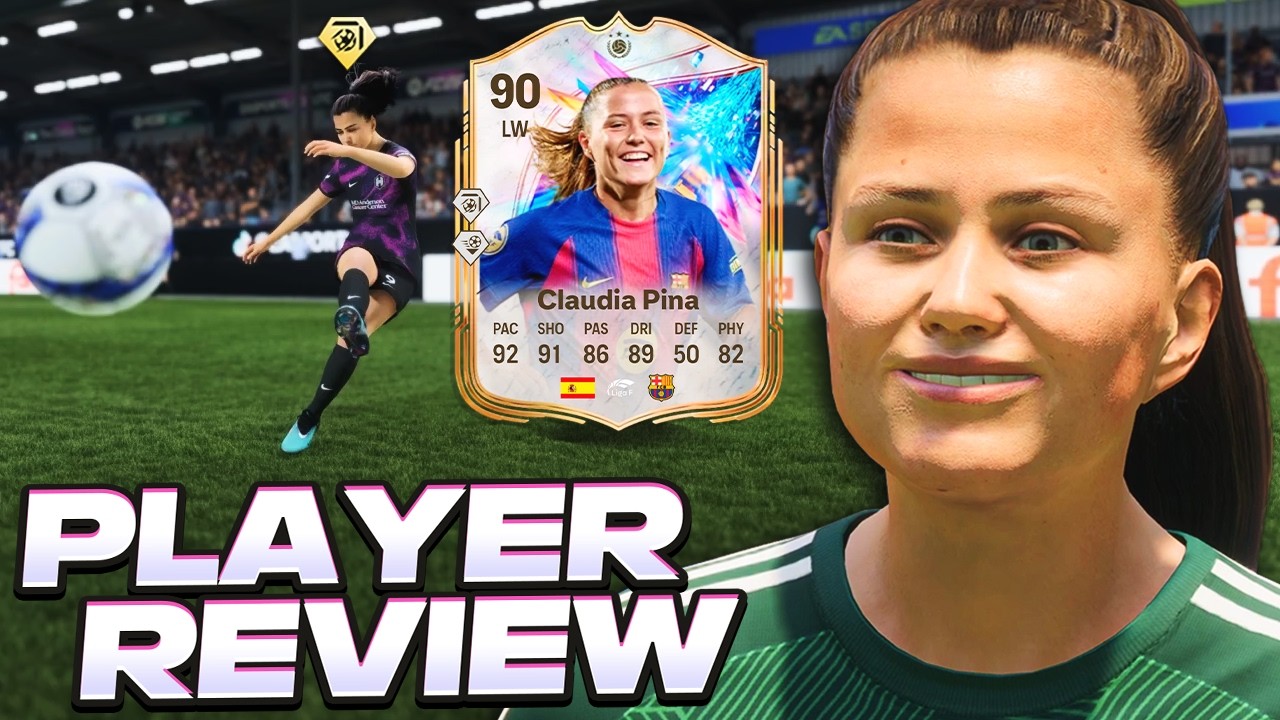 DESCULPA RONALDO... ELA é MUITO MELHOR que VOCE? | CLAUDIA PINA 90 - GLOW UP PLAYER REVIEW I FC 26
