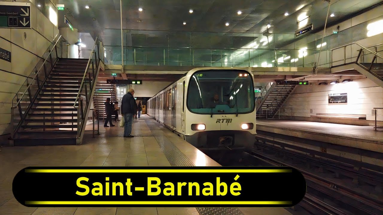 Metro Station Saint-Barnabé - Marseille 🇫🇷 - Walkthrough 🚶