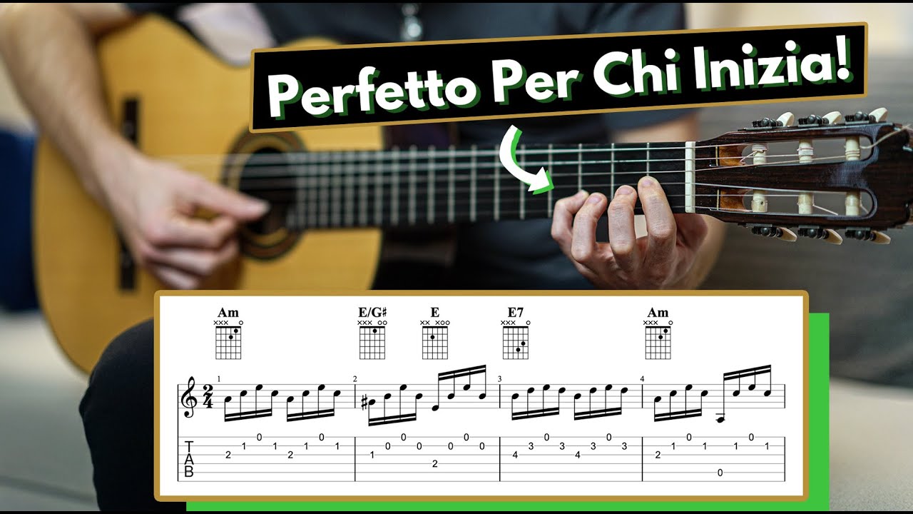 Uno Studio in La Minore Perfetto Per Chitarra Classica