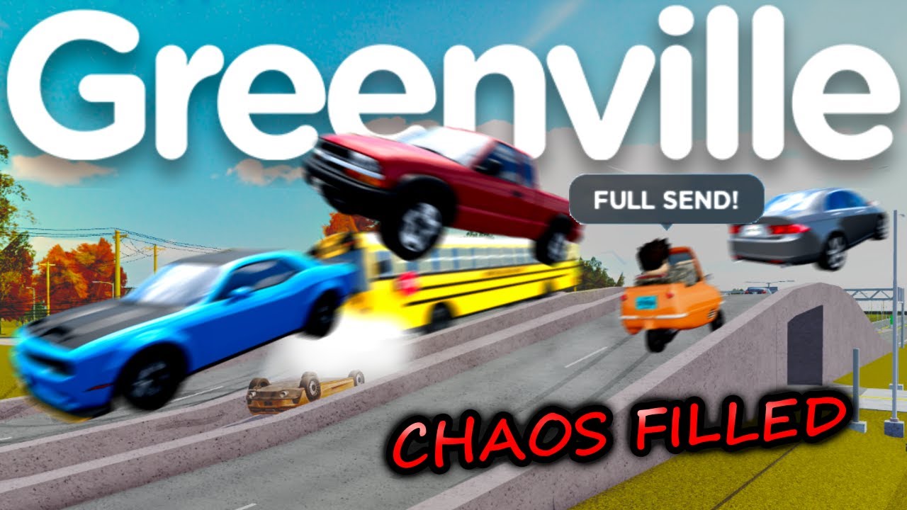 8 минут САМОГО ХАОТИЧНОГО сервера Greenville КОГДА-ЛИБО.. (Особые ролевые игры на шоссе, прыжки, ...
