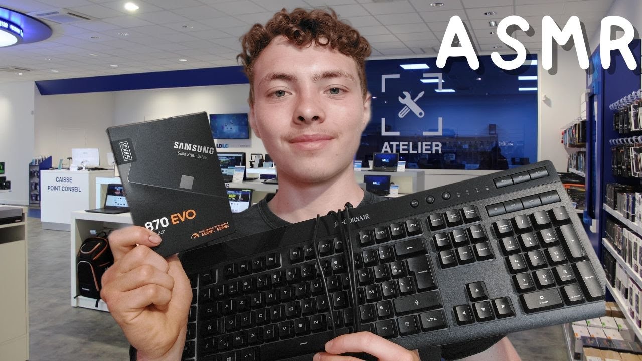 ASMR FR: Roleplay🧑&zwj;💻Vendeur multim&eacute;dias🧑&zwj;💻(bruit de clavier)
