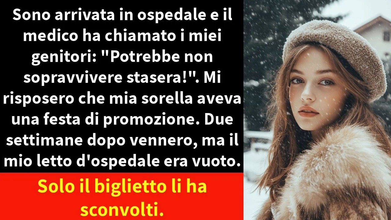 Sono arrivata in ospedale e il medico ha chiamato i miei genitori: Potrebbe non sopravvivere stasera