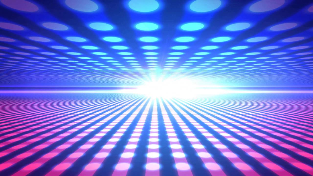 4K Colorful Dots Endless Flashing Horizon 2160p Motion Background