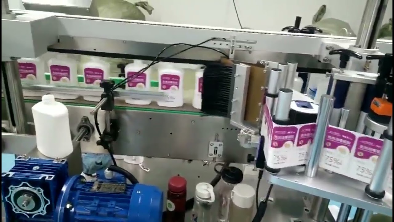 Double sides labeling machine fully automatic DSD-301 for round, flat, square and shaped bottles